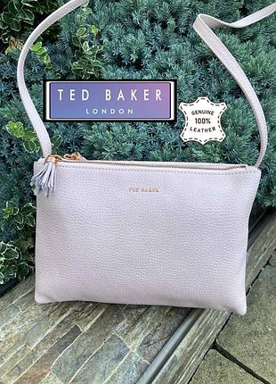 Ted baker london фірмова шкіряна компактна жіноча сумочка кросбоді натуральна шкіра оригінал