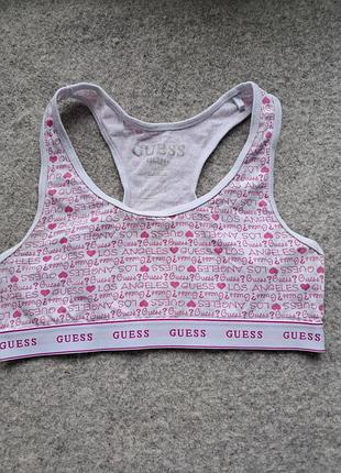 Подростковый хлопковый бюстгальтер-топ от американского бренда guess.