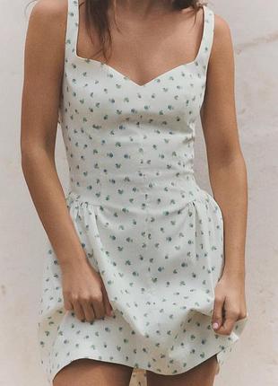 Сукня zara в квітковий принт