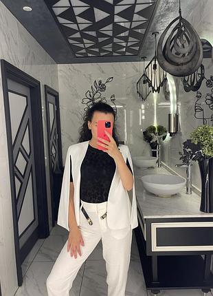 Брюки льон білі h&m 34 xs