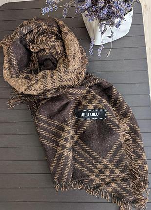 Жіночий шарф fashion коричневий 65x200 см, коричневий 2571456