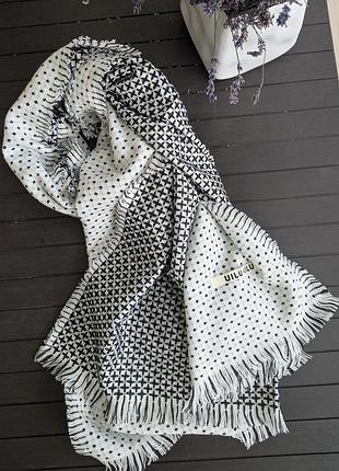 Жіночий шарф fashion білий горох 65x210 см, білий 2571458
