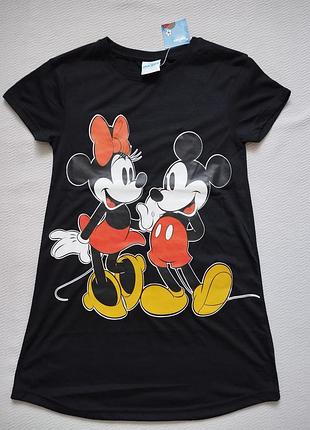 Классное платье туника в мультяшный принт на 8-9 лет на рост 128-134 см disney mickey and friends