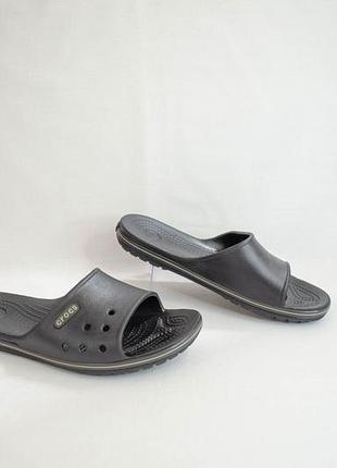 Crocs crocband slide унісекс чорні шльопанці оригінал! розмір 40 25,5 см