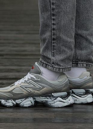 Мужские кроссовки new balance 9060 black white custom / smb+ 🔗