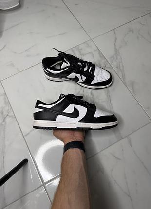 Кросівки nike dunk low retro panda white black оригінал