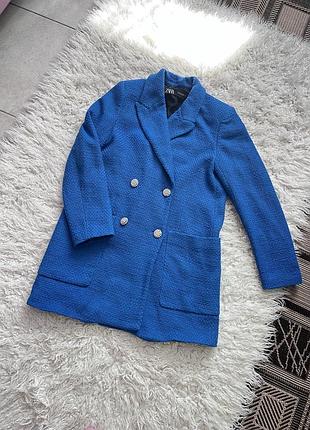 Піджак твідовий zara s-m