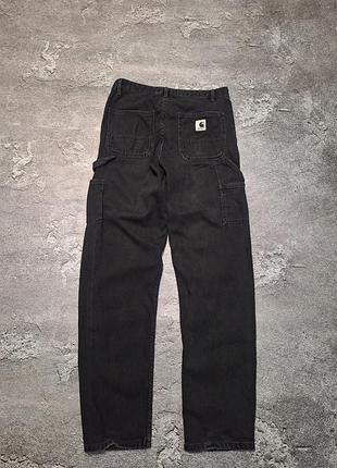 Джинси carhartt wip boyfriend pant black ( oversize)