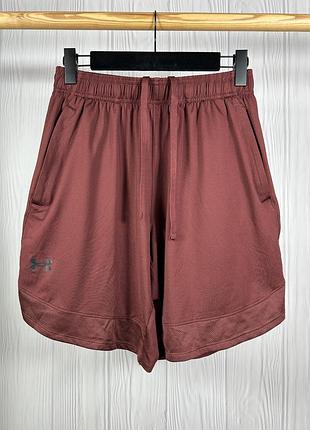 Ua under armour burgundy спортивні шорти з гарним дизайном розмір м