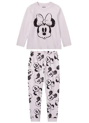 Пижама для девочки disney минные маус bs001338, размер 122-128