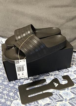 Нові шльопанці пантолети adidas adilette aqua f35550 оригінал з сша! 39 40 (на стопу 24.5, 25, 25.5 см)