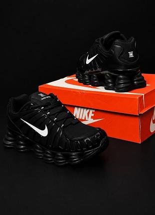 Nike shox tl — стильні чоловічі/унісекс кросівки чорні