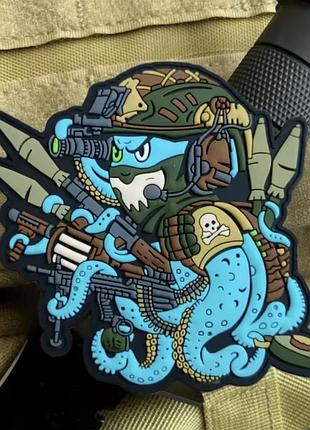 🐙 тактична 3d пвх нашивка “battle octopus” | нова