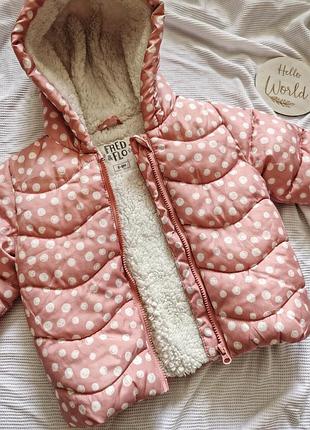 Теплая куртка для девочки 🩷🧸 3