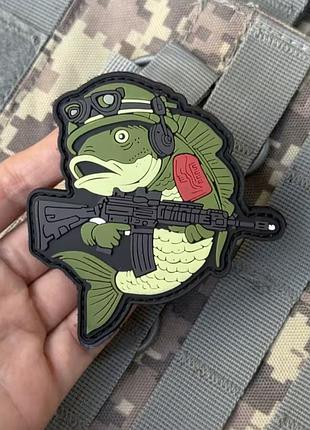 🐟 тактична 3d пвх нашивка “tactical fish” | нова