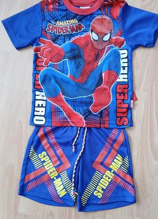 Костюм спайдер мен. spider man шорти і футболка