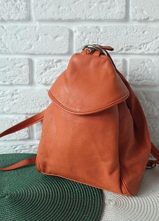 Рюкзак real leather. натуральная кожа.