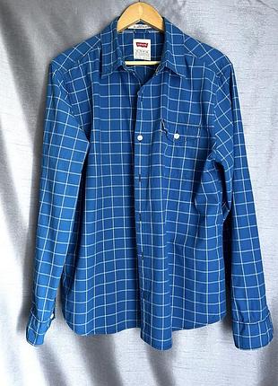 Чоловіча сорочка levi's у велику клітинку
