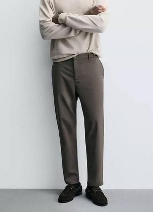 Штани slim fit comfort zara розмір xl