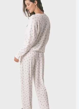 Флисовая теплая пижама р.xl
