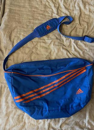 Синя сумка через плече adidas / крос боді/ вінтаж