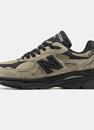 Замшевые термо кроссовки new balance 990 gore-tex