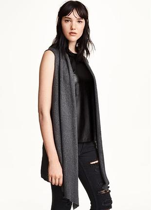 H&m в’язаний подовжений жилет