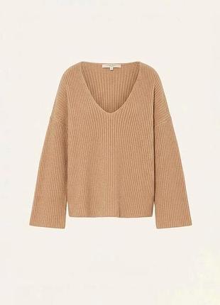 Стильный бежевый свитер by aylin koenig (one size) oversize с широкими рукавами