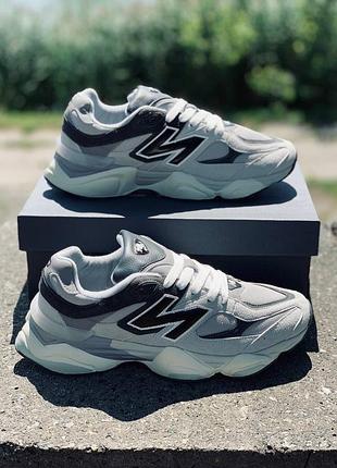 👟 new balance 9060 —  стильні кросівки унісекс | трендова модель сірого кольору