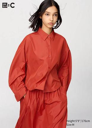 Легкая рубашка uniqlo унисекс