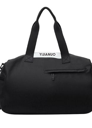 Сумка дорожная lesko 728 black спортивная 20-35l с карманами снаружи регулируемым плечевым ремнем