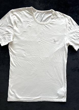 Чоловіча біла футболка calvin klein ck one (розмір s) оригінал