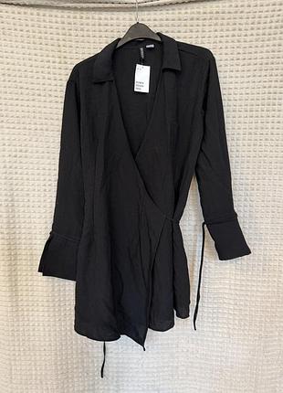 Сукня на запах від divided (h&m), чорна