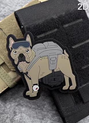 🐕 тактична 2d пвх нашивка “logistics dog” (світиться в темряві) | нова