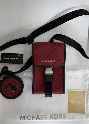 Оригінальна сумка michael kors cooper chili з монетницею
