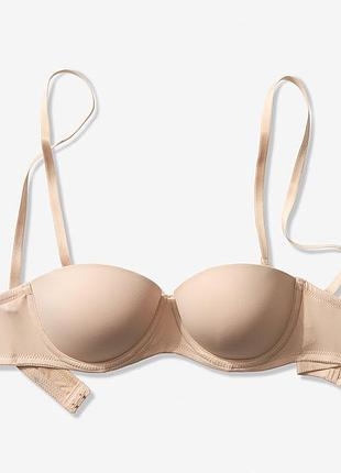 80в - 36в гладкий базовий пуш-ап бюстгальтер трансформер victoria's secret pink