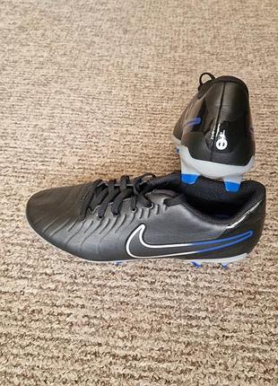 Детские бутсы nike tiempo legend x academy mg black