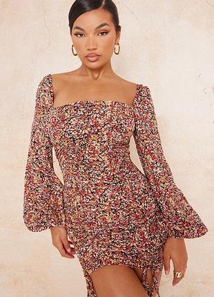 1+1=3❤️ симпатичное цветочное платье с биркой от prettylittlething