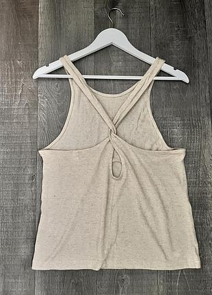 Фірмова лляна оверсайз майка бренд h&m розмір с