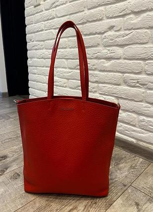 Orciani italy | велика шкіряна сумка-шопер | натуральна шкіра | made in italy | оригінал
