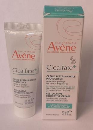 Avène cicalfate+ repairing protective cream відновлюючий крем для подразненої шкіри, 15 мл