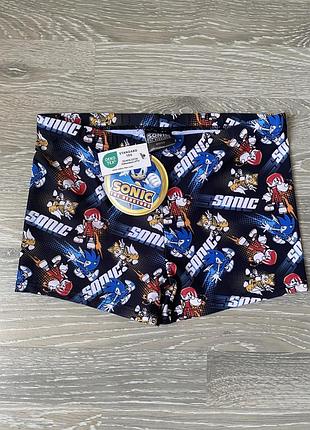 Дитячі плавальні плавки-шорти sonic the hedgehog (сонік), нові