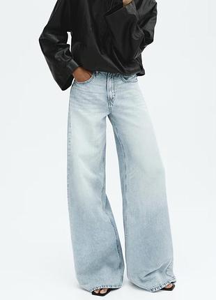 Hm wide high waist жіночі широкі джинси