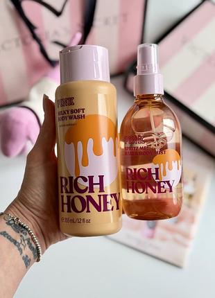 Спрей для тіла та гель для душу rich honey victoria’s secret