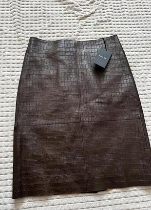 Нова шкіряна спідниця massimo dutti