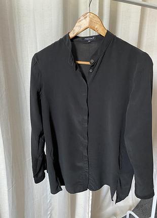 Prego базова однотонна класична шовкова сорочка преміум бренд 100% шовк silk