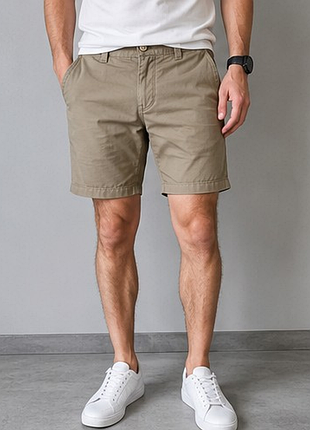 Чоловічі шорти bowery slim fit бежеві легкі літні l xl