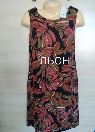 Платье льняное женское
