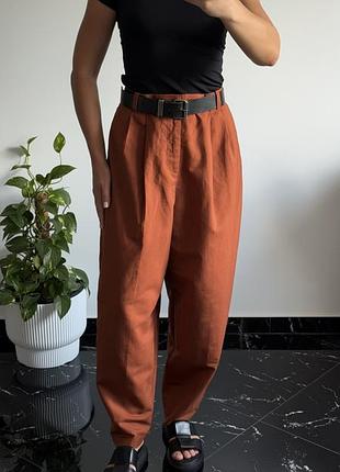 Лляні брюки uniqlo × comptoir des cotonniers s/м р.