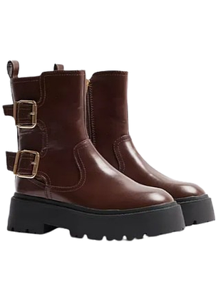 Женские сапожки сапоги на платформе 39р riverisland